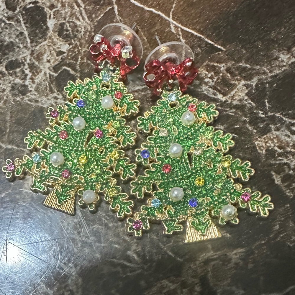 Sugarfix Festive Christmas Tree Earrings